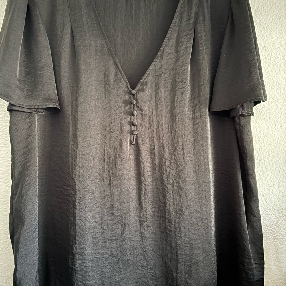 PAIGE Slate V-Neck Blouse